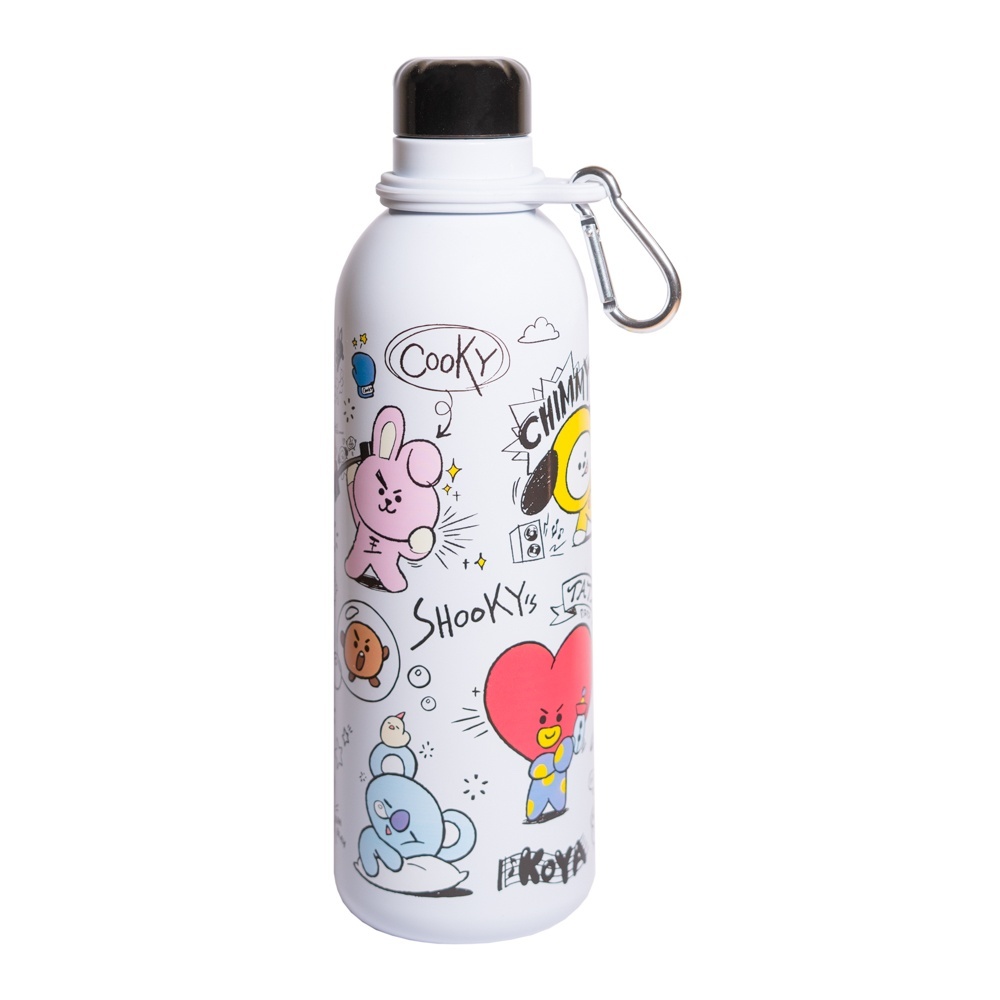 BT21 - Hot&Cold 500Ml Metal Bottle Bouteille - Multicolore